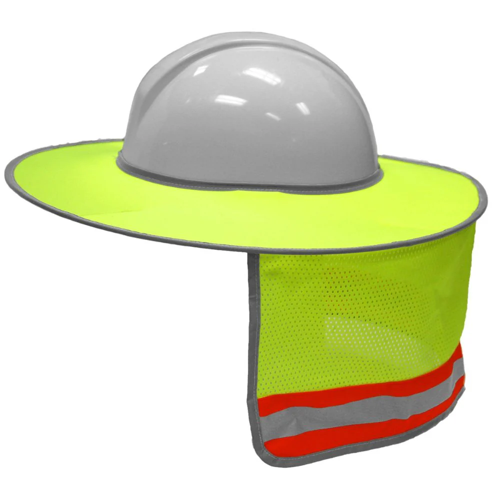 ML Kishigo 2873 Full Brim Sunshield Lime w/ Neck Shade - Moutools