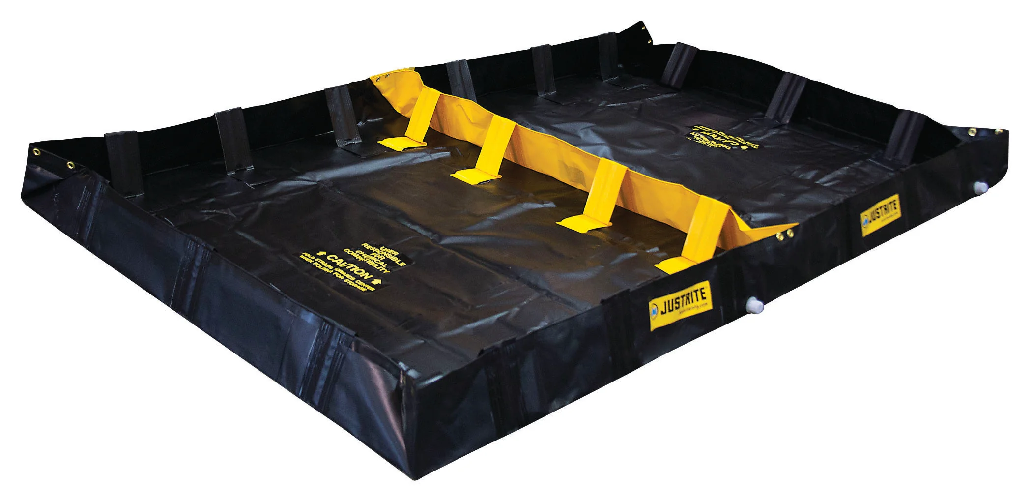 Justrite 28570 Decon QuickBerm 6' x 10', 229 Gal, 2-Zone - Moutools