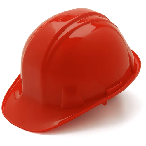 Pyramex HP14020 Red Cap Style 4 Point Snap Lock Suspension Hard Hat - Moutools