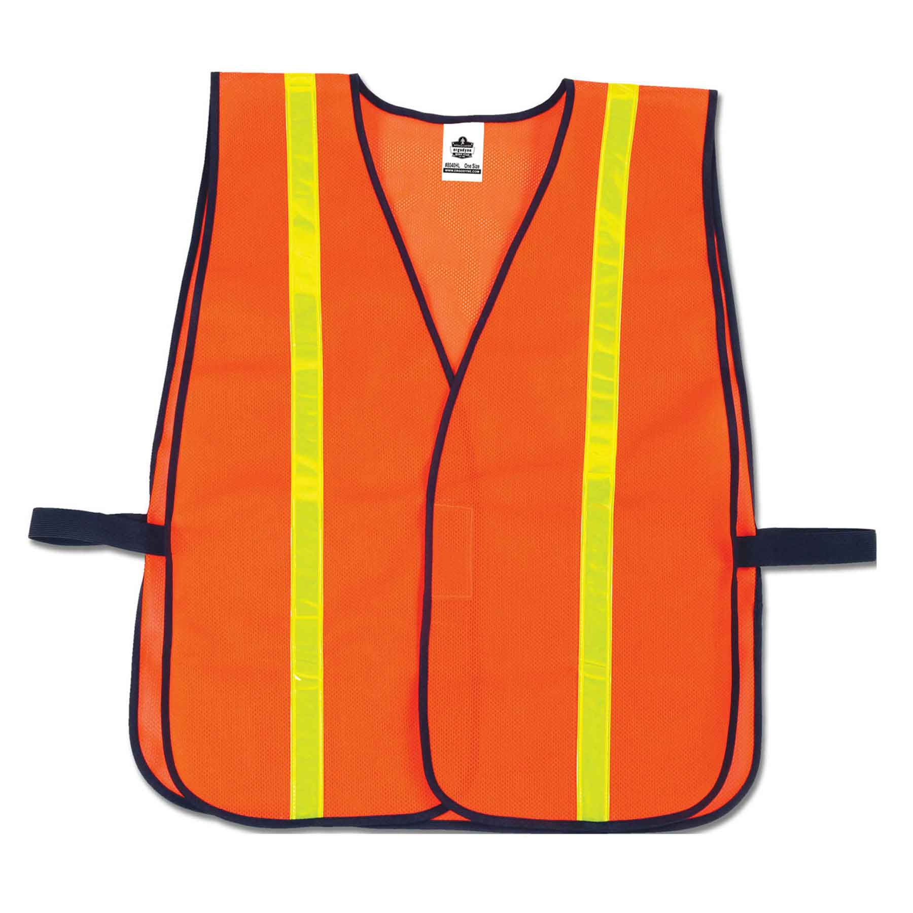 Ergodyne 20070 GloWear 8040HL Non-Certified Hi-Gloss Vest, HV Orange - Moutools
