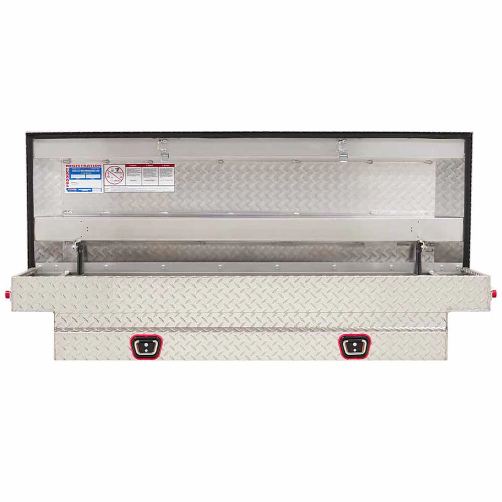Weather Guard 154-0-03 Model 154-0-03 Saddle Box, Aluminum, Compact, Clear, 6.0 Cu. Ft. - Moutools