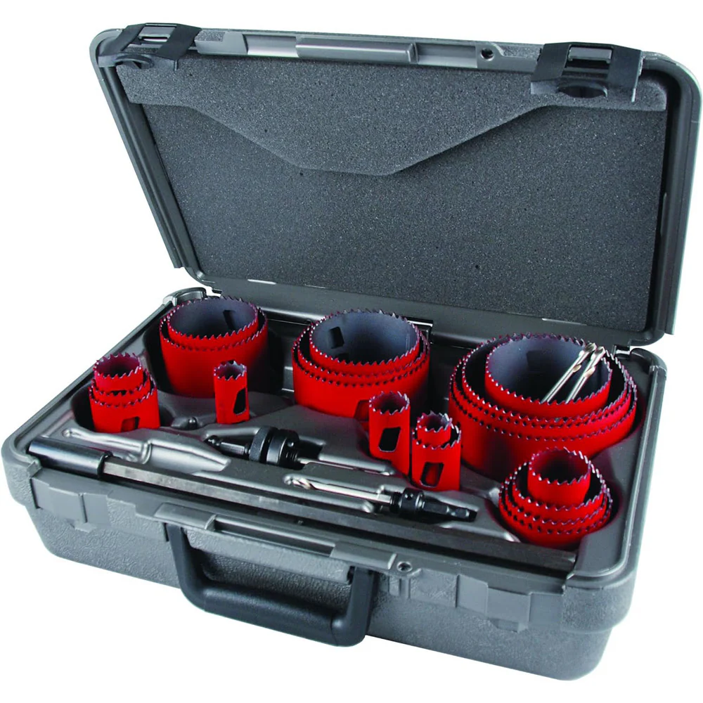 MK Morse MHS23M 177788 25 piece, Bi-Metal Hole Saw, Industrial Maintenance Kit - Moutools