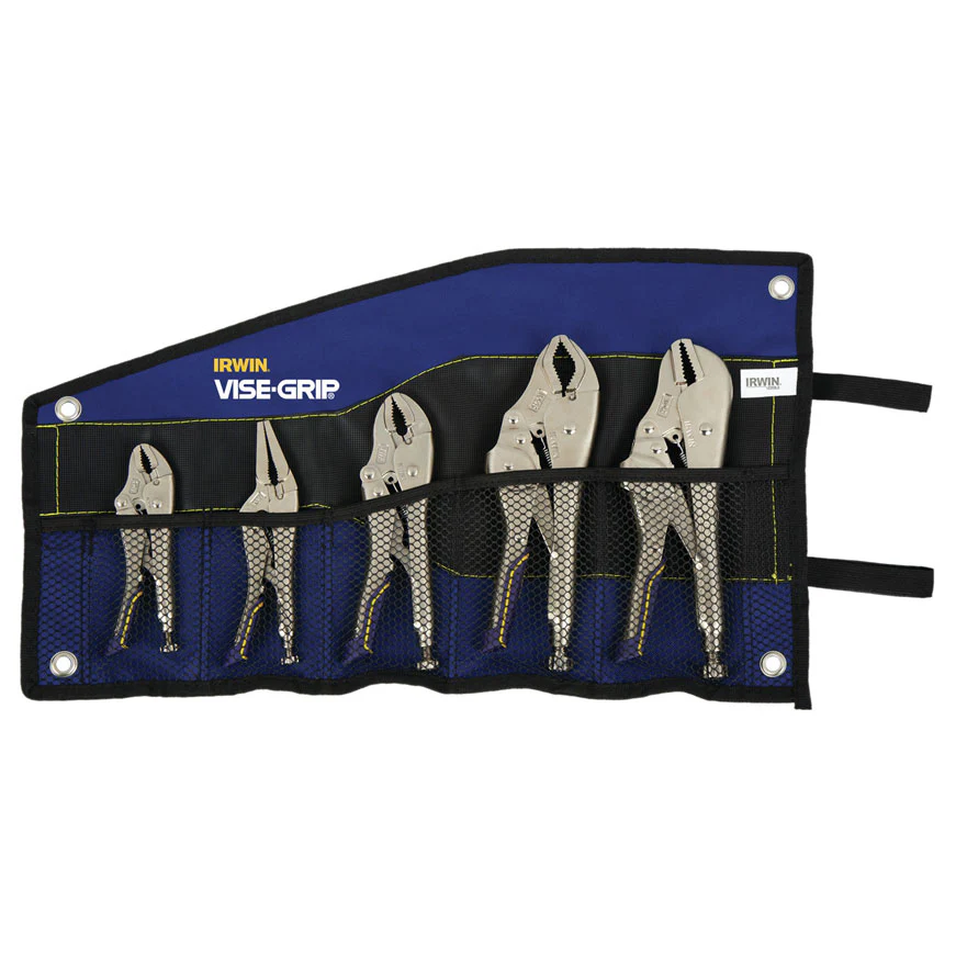 Vise-Grip IRHT82593 Fast Release Locking Plier Kit Bag Set,5 Pcs - Moutools