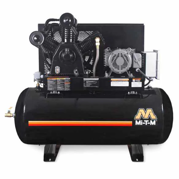 Mi-T-M ADS-23110-120H 120-Gallon Two Stage Electric Air Compressor - Moutools