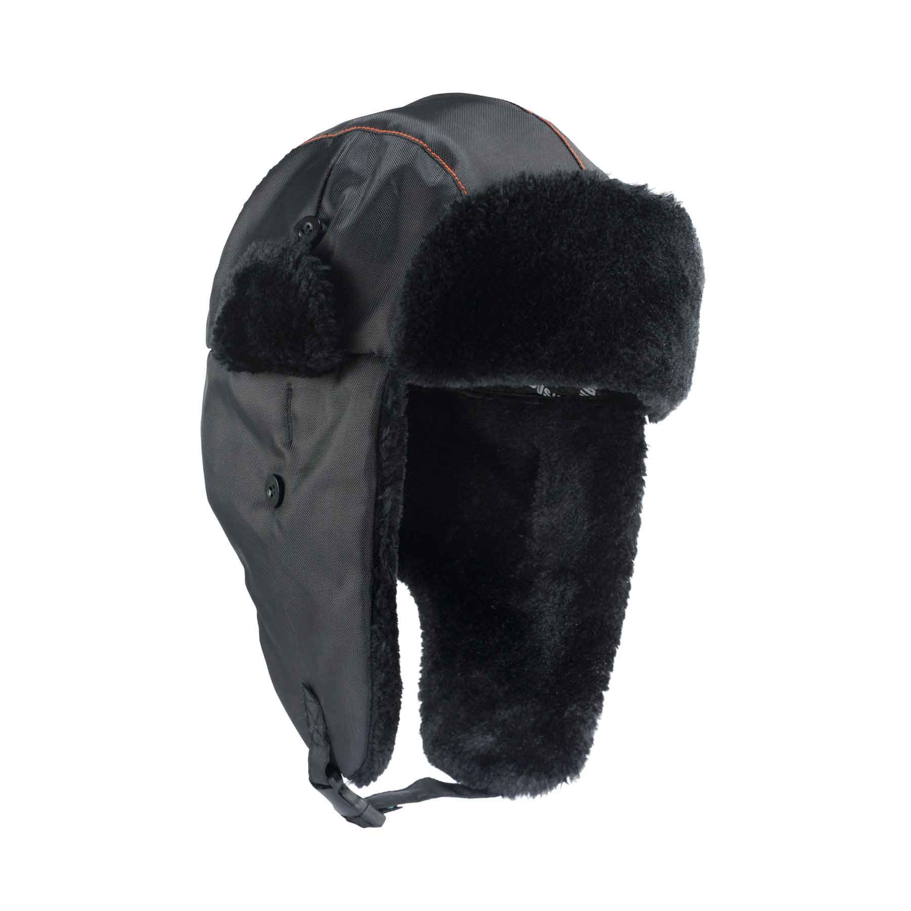 Ergodyne 16843 N-Ferno 6802 Classic Trapper Hat, Small/Medium, Black - Moutools