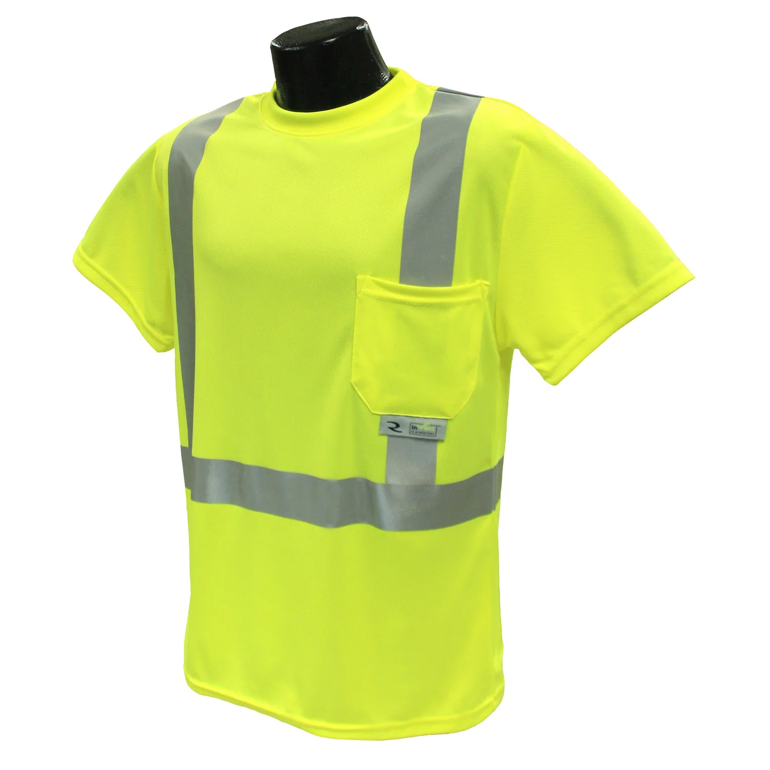 Radians ST11-2PGS-5X 5XL Class 2 TShirt w/ Moisture Wicking Green - Moutools