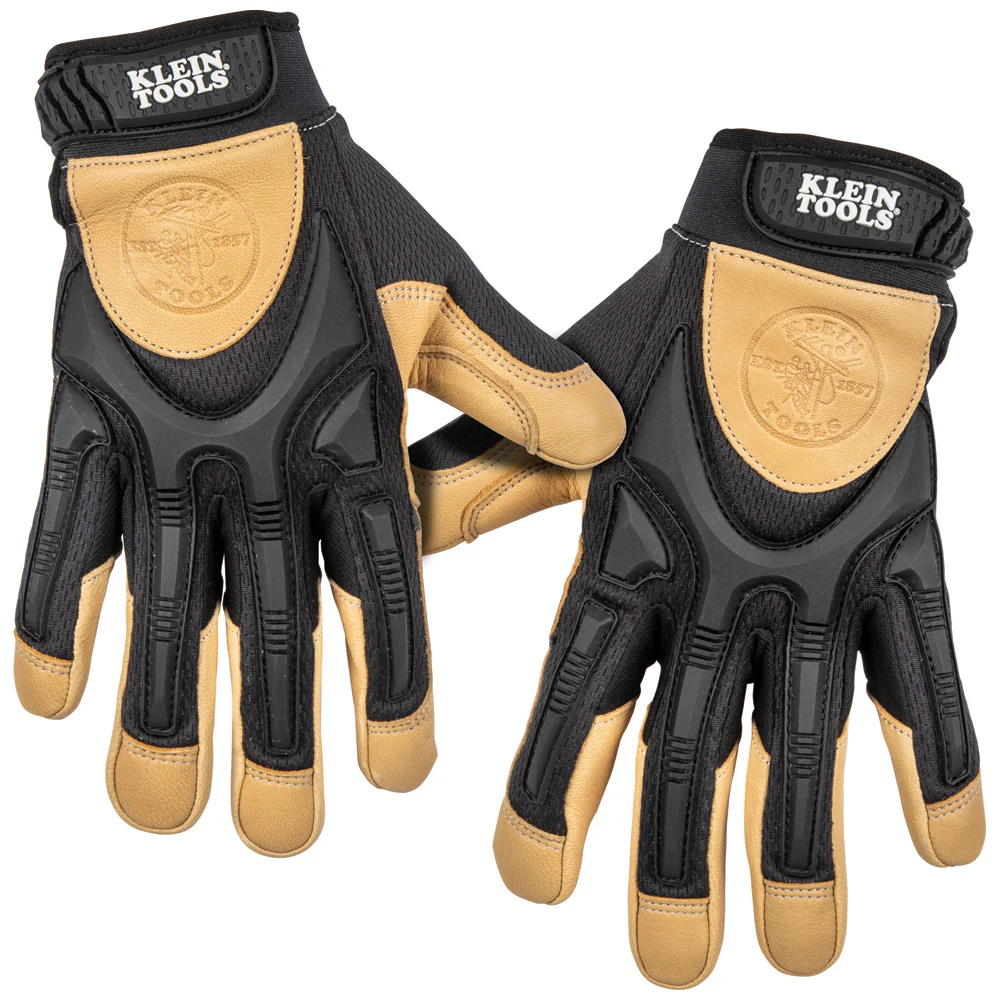 Klein Tools 60189 Leather Work Gloves, X-Large, Pair - Moutools