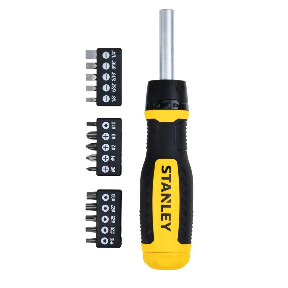 Stanley STHT60129 15-Piece Ratcheting Multi-Bit Set - Moutools