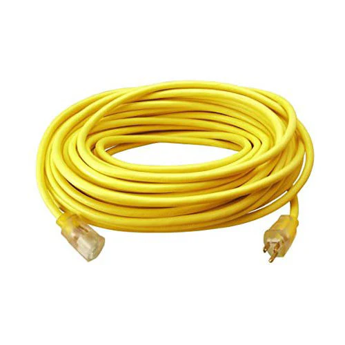 Woods 982554 50-Feet 12/3 SJTW High Visibility Extension Cord, Yellow - Moutools