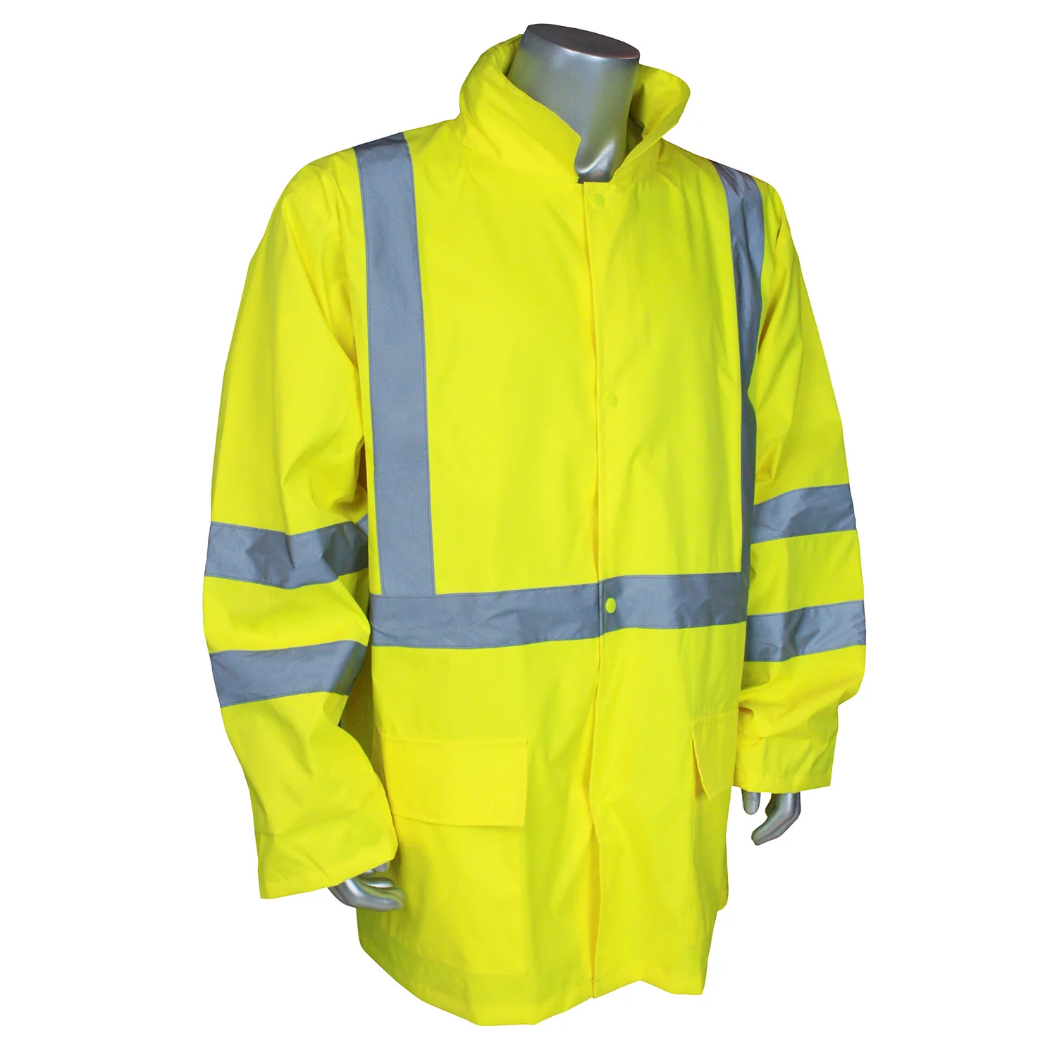 Radians RW10-3S1Y-L Large Class 3 Lightweight Rain Jacket - Green - Moutools