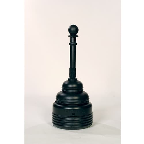 Eagle 1208BLACK SafeSmoker Receptacle - Poly w/Metal Bucket-Black - Moutools