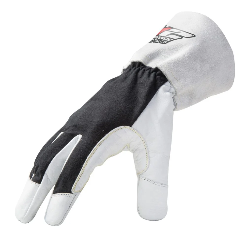 212 Performance ARCTIGEC5-05-008 ARC Economy TIG Cut 5 Resistant Goatskin Welding Gloves, Small Black;White - Moutools