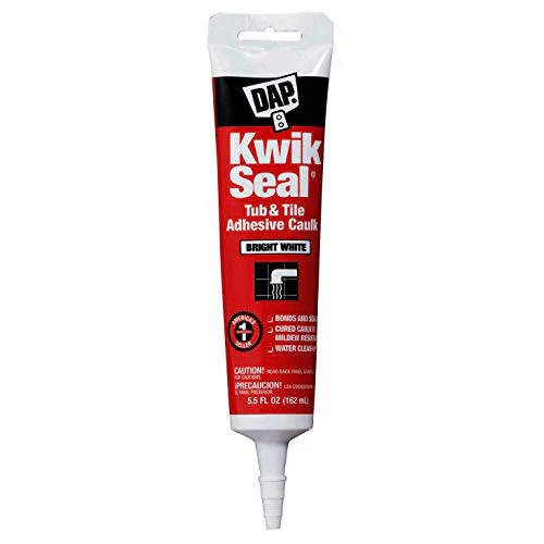 Dapp 18001 5.5 fl. oz.. KWIK SEAL Kitchen & Bath Adhesive Caulk, White - Moutools
