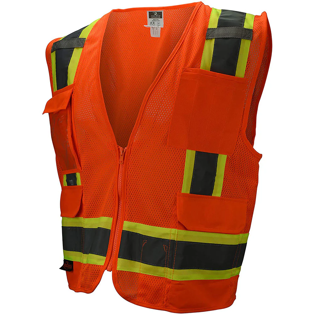 Radians SV6-2ZGM-2X Surveyor Two-Tone Green all Mesh Safety Vest  2XL - Moutools