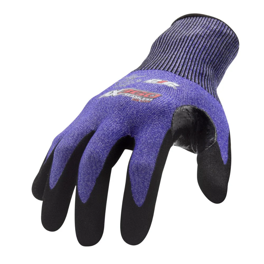 212 Performance AXLTC3-03-009 AX360 Seamless Knit Cut 3 Lite Gloves, Medium Blue - Moutools