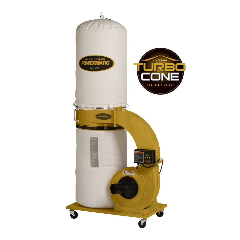 Powermatic PM9-1791078K PM1300TX-BK Dust Collector, 30-Micron Bag Filter Kit, 1.75HP - Moutools