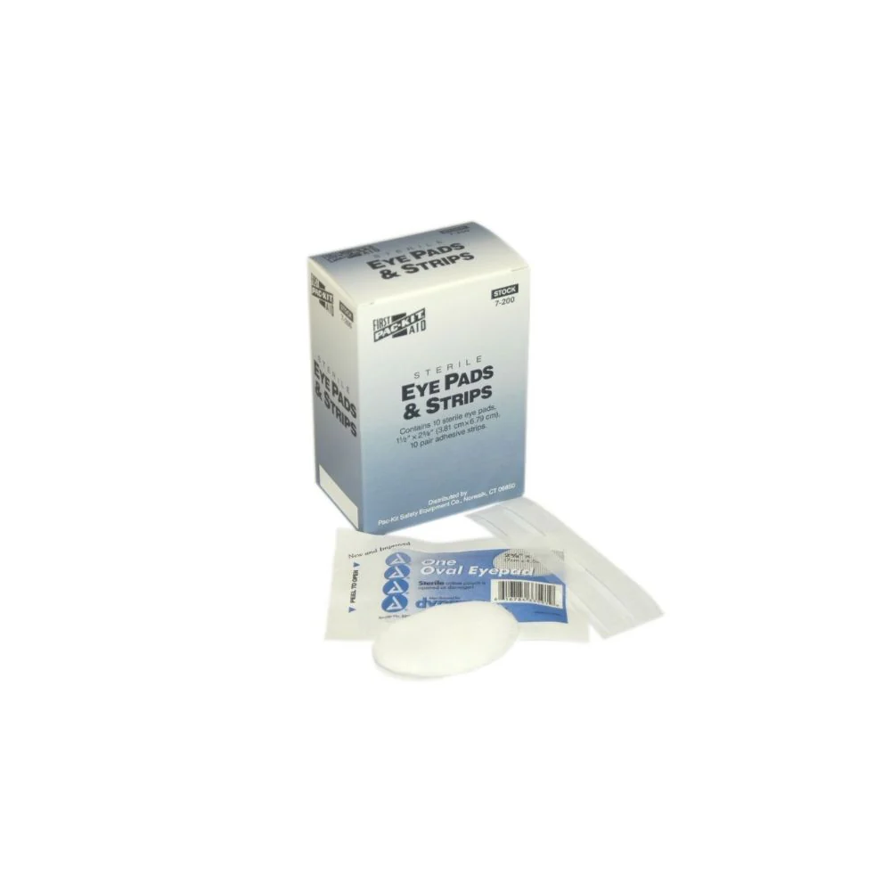 First Aid Only 7-200 Sterile Eye Pads & Strips, 10/box - Moutools