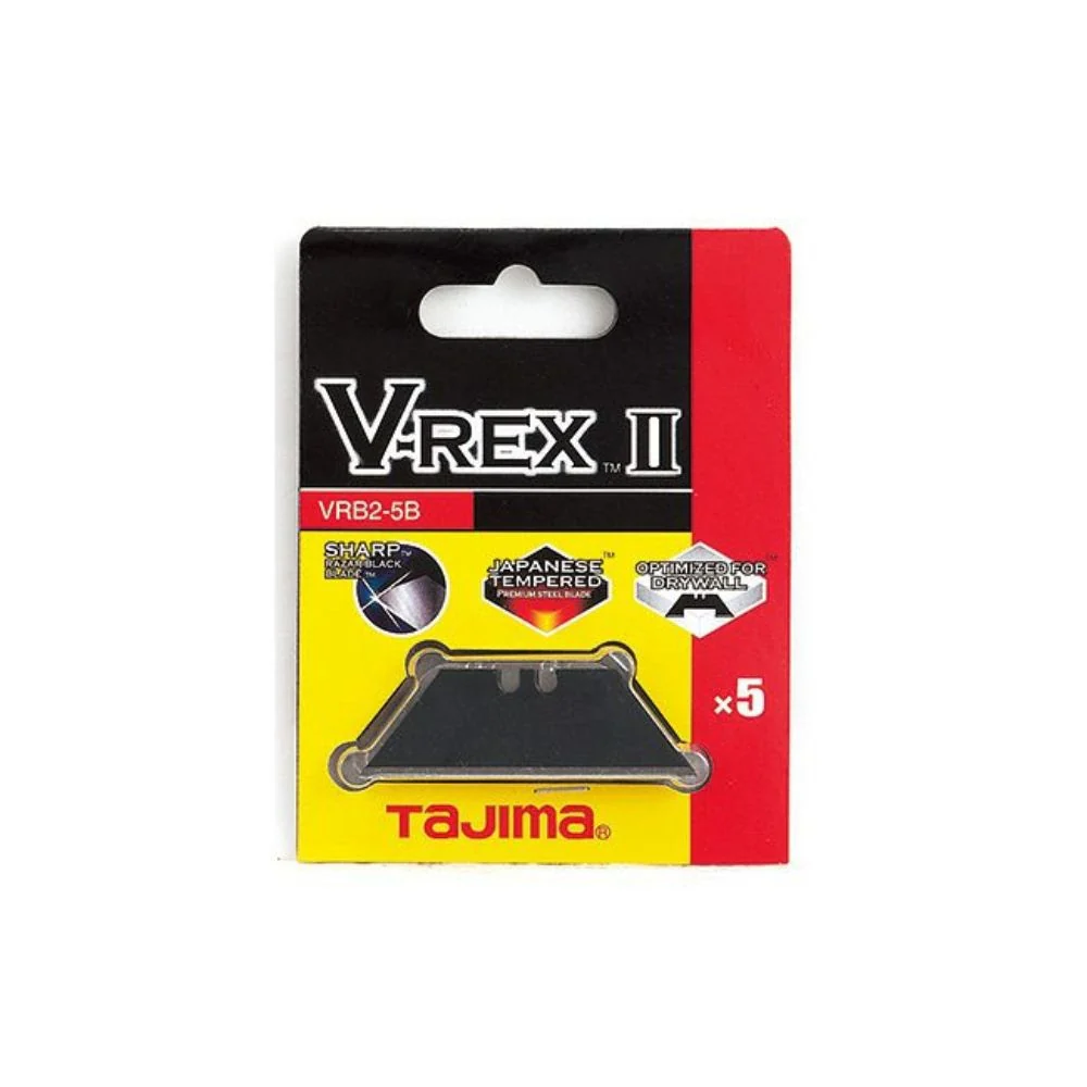 Tajima VRB2-5B V-REX II Premium Tempered Steel Utility Knife Blades, 50-Pack - Moutools