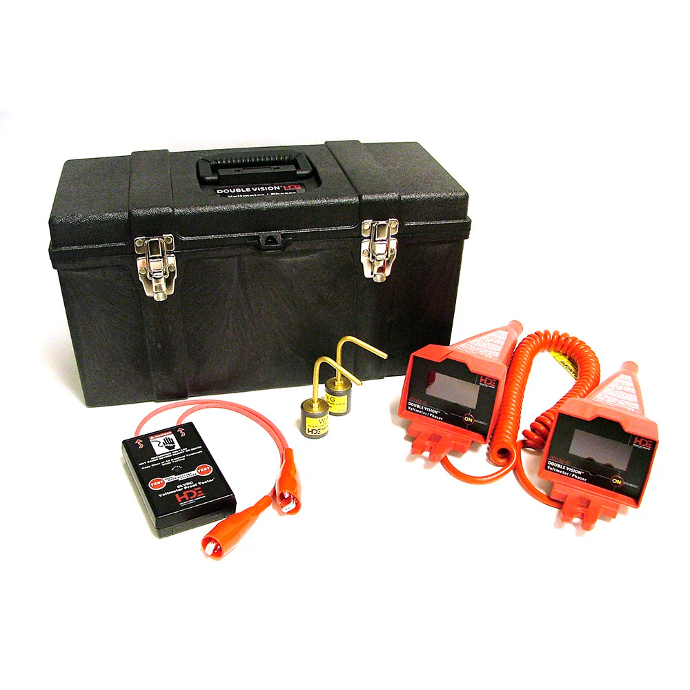 HD Electric DDVM-40/K01 Dual Display Digital Voltmeter, 40KV - Moutools