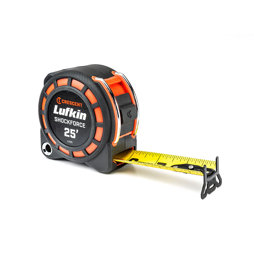 Crescent Lufkin L1125 Shockforce Tape Measure, 25'x1-3/16