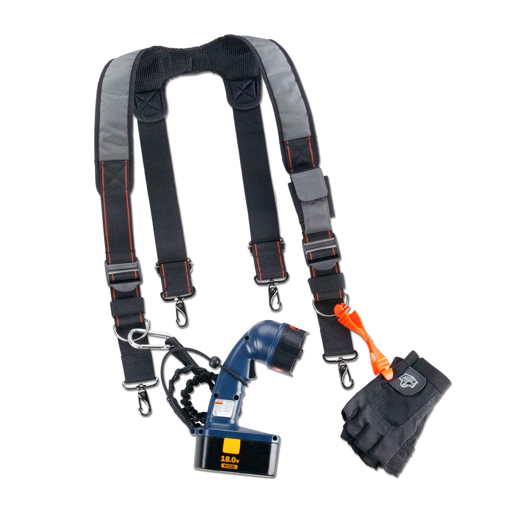 Ergodyne 13665 OAH 5560 Padded Tool Belt Suspenders - Moutools