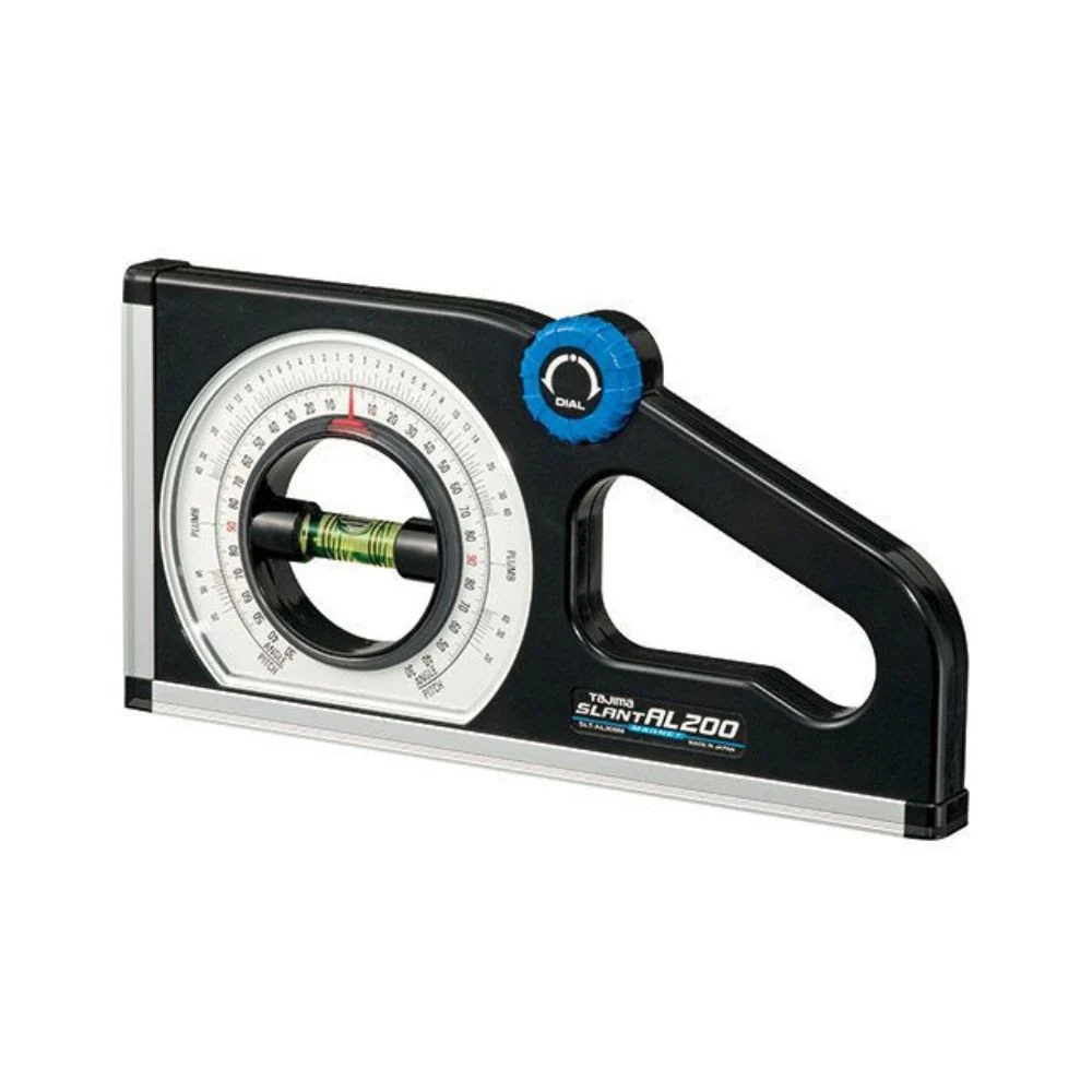 Tajima SLT-AL200M Dual-Scale Slant AL200 Rotary Pitch/Angle Meter with Magnetic Base - Moutools