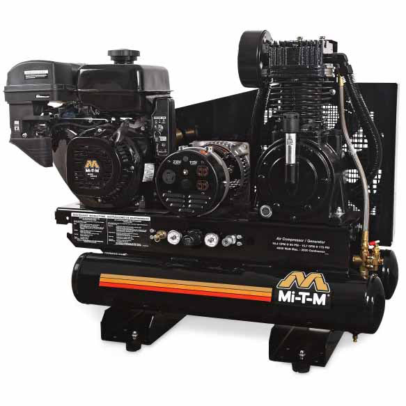 Mi-T-M AG2-SM14-08M1 8-Gallon Two Stage Air Compressor/Generator Combination - Moutools