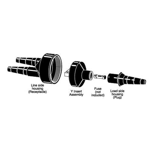 IDEAL 82S-EAFB1-LC Y-Tap, Set Screw Phase, Fused, #1 AWG, #2-#4 AWG Al Crimp - Moutools
