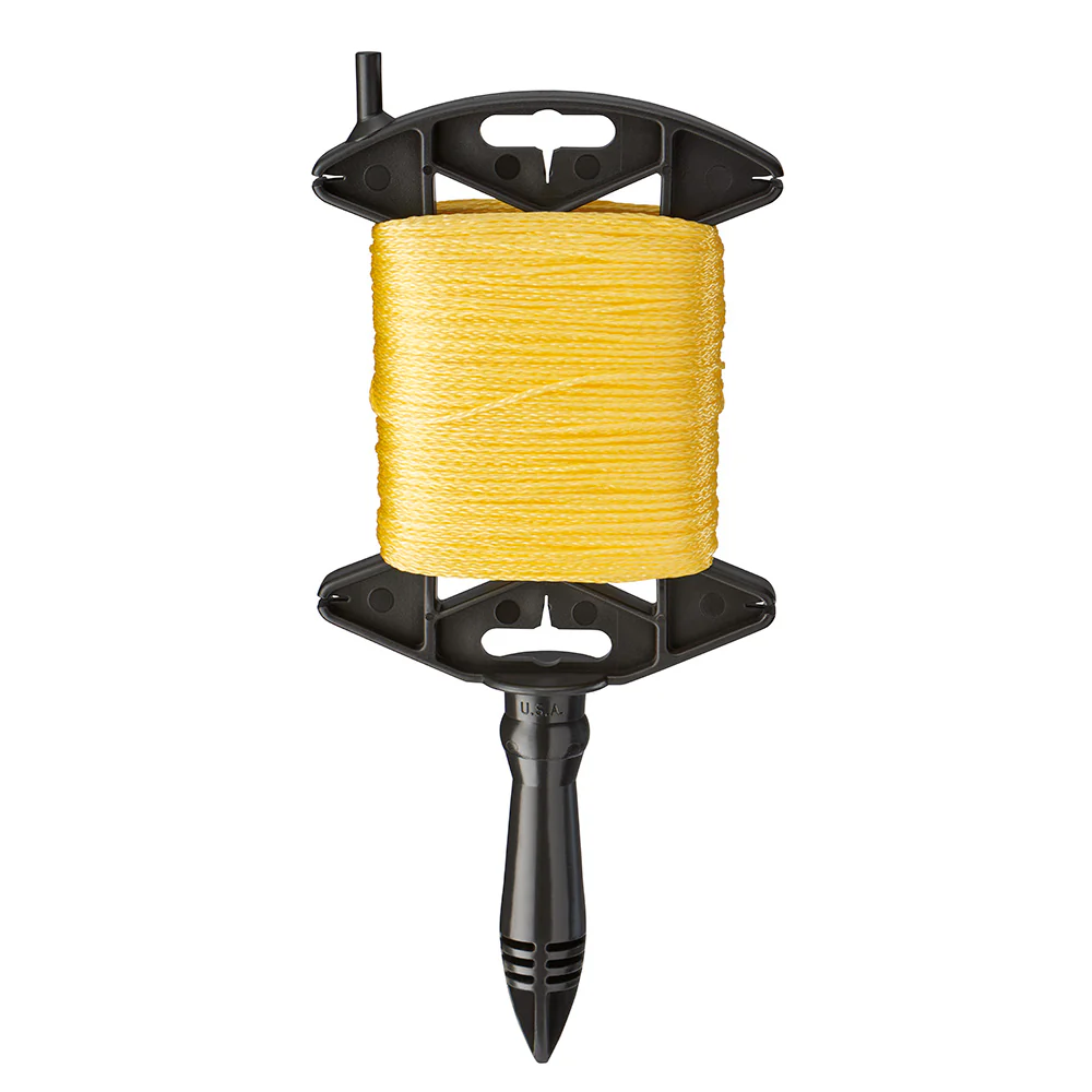Empire Level 39-500Y 500' Yellow Braided Line w/Reel - Moutools