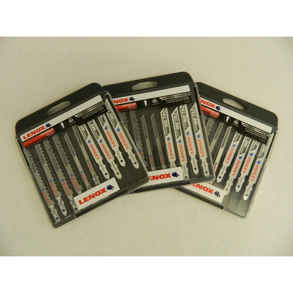 Lenox 1994458 Jig Saw T-Shank W/ Case Kit, 10pc - Moutools