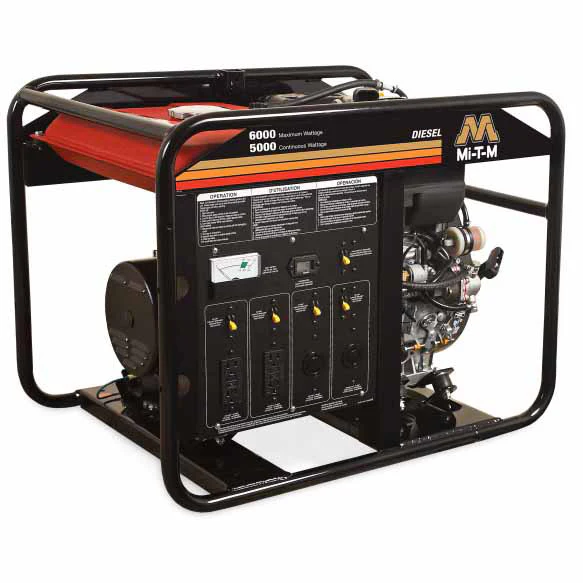 Mi-T-M GEN-6000-0MKD 6000-Watt Diesel Portable Generator - Moutools