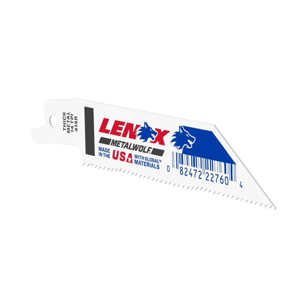 Lenox 22760OSB414R METALWOLF 4 in. 14 TPI WAVE EDGE Reciprocating Saw Blade - Moutools