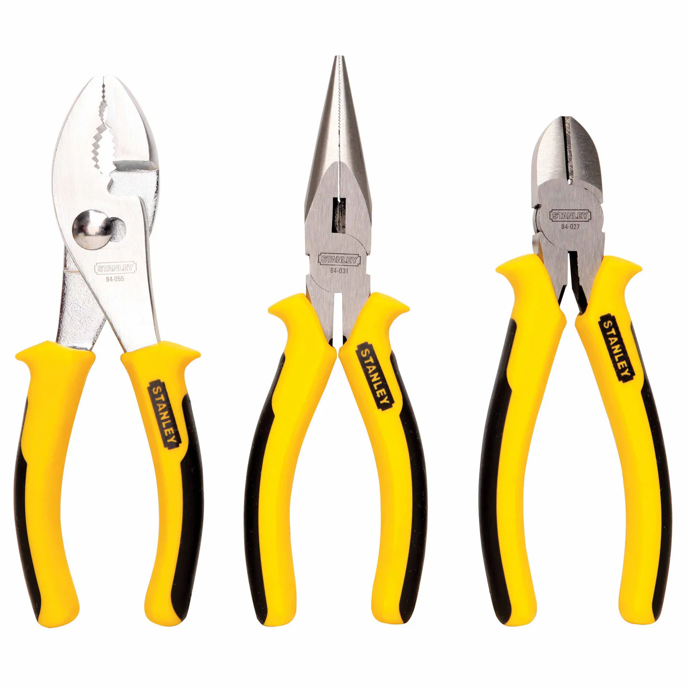 Stanley 84-056 Bi-Material Plier Set - 3 Piece - Moutools