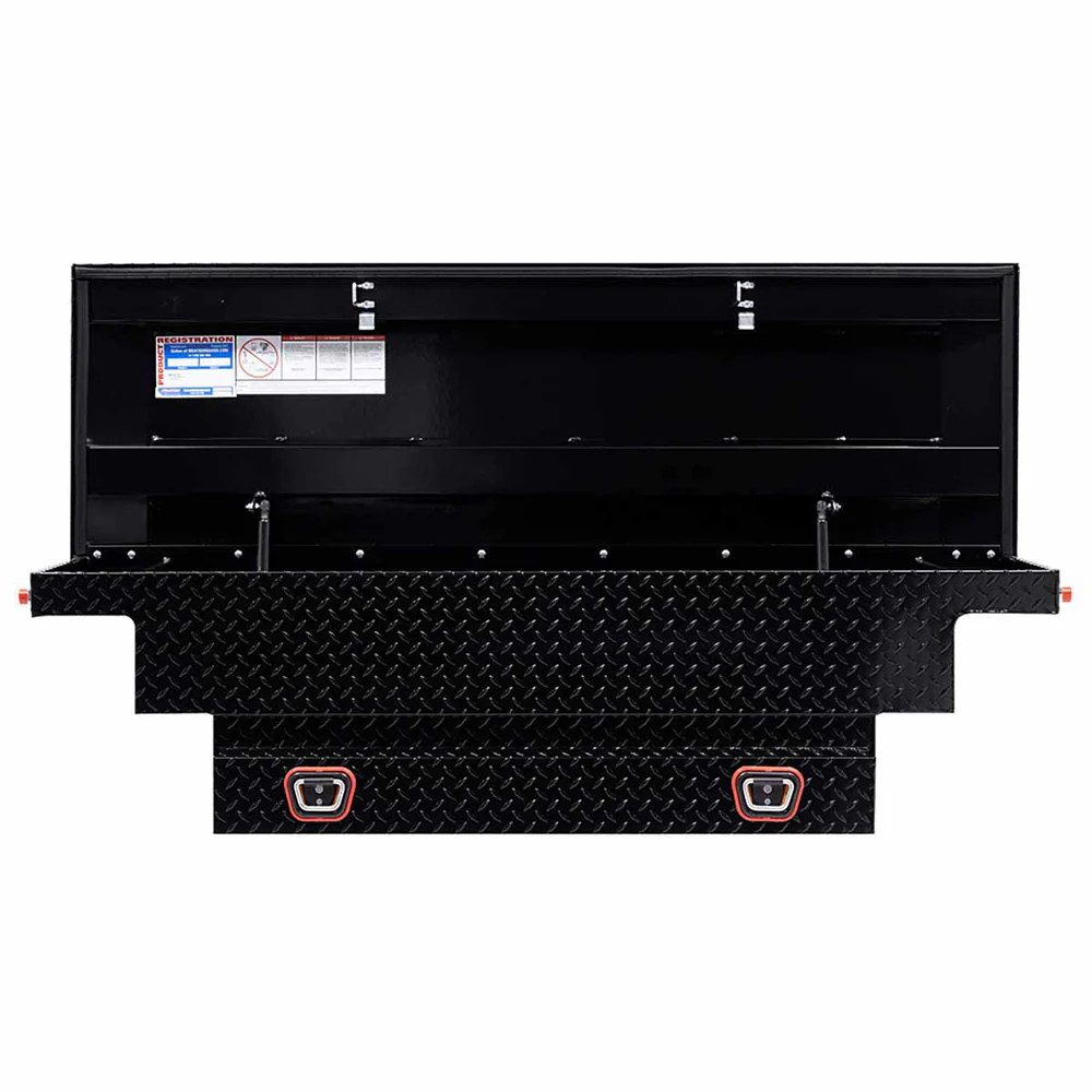 Model 131-5-03 Saddle Box, Aluminum, Gloss Black - Moutools