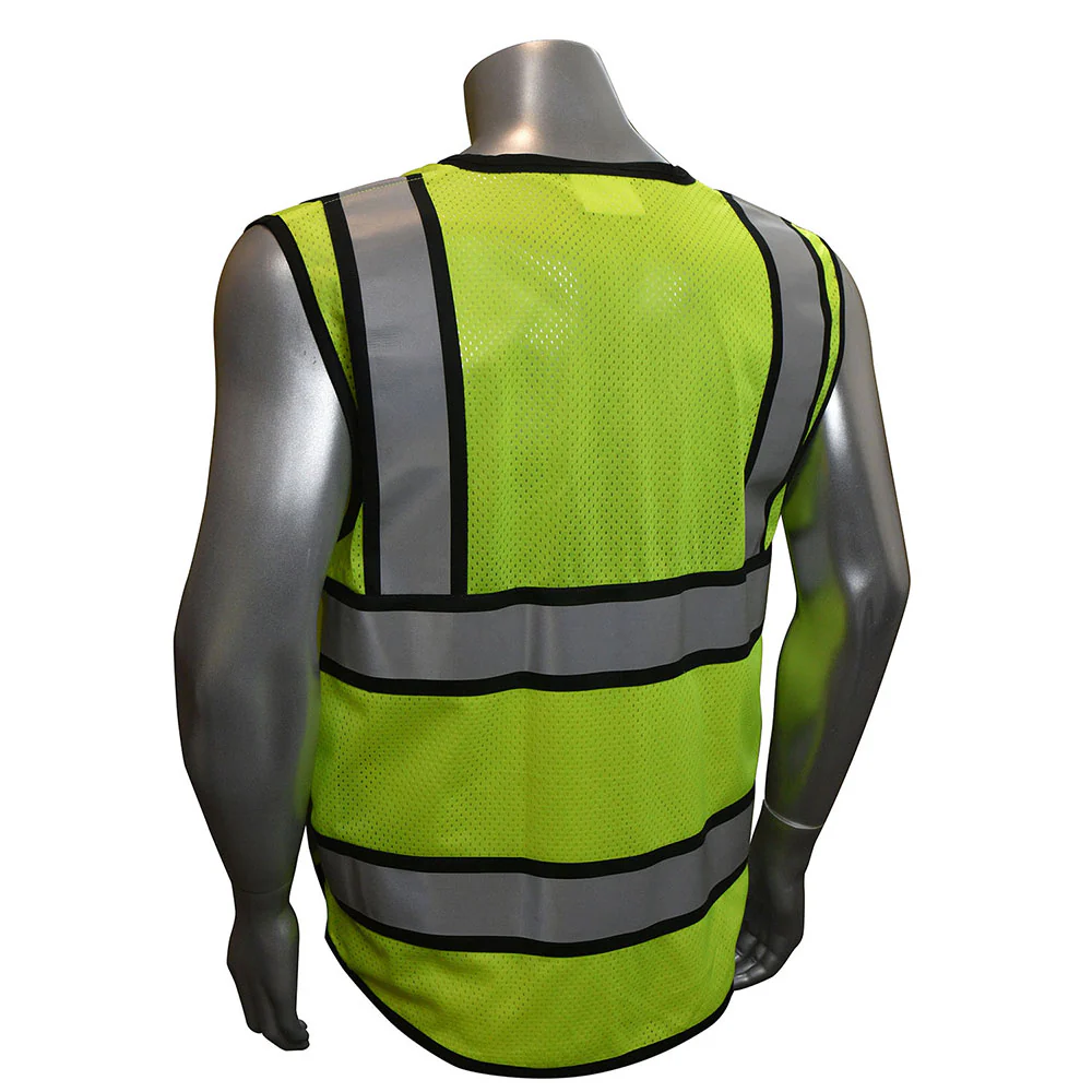 Radians SV65-2ZGM-L Type R, Class 2, Heavy Duty Surveyor Vest w/Zipper, Green, Large - Moutools