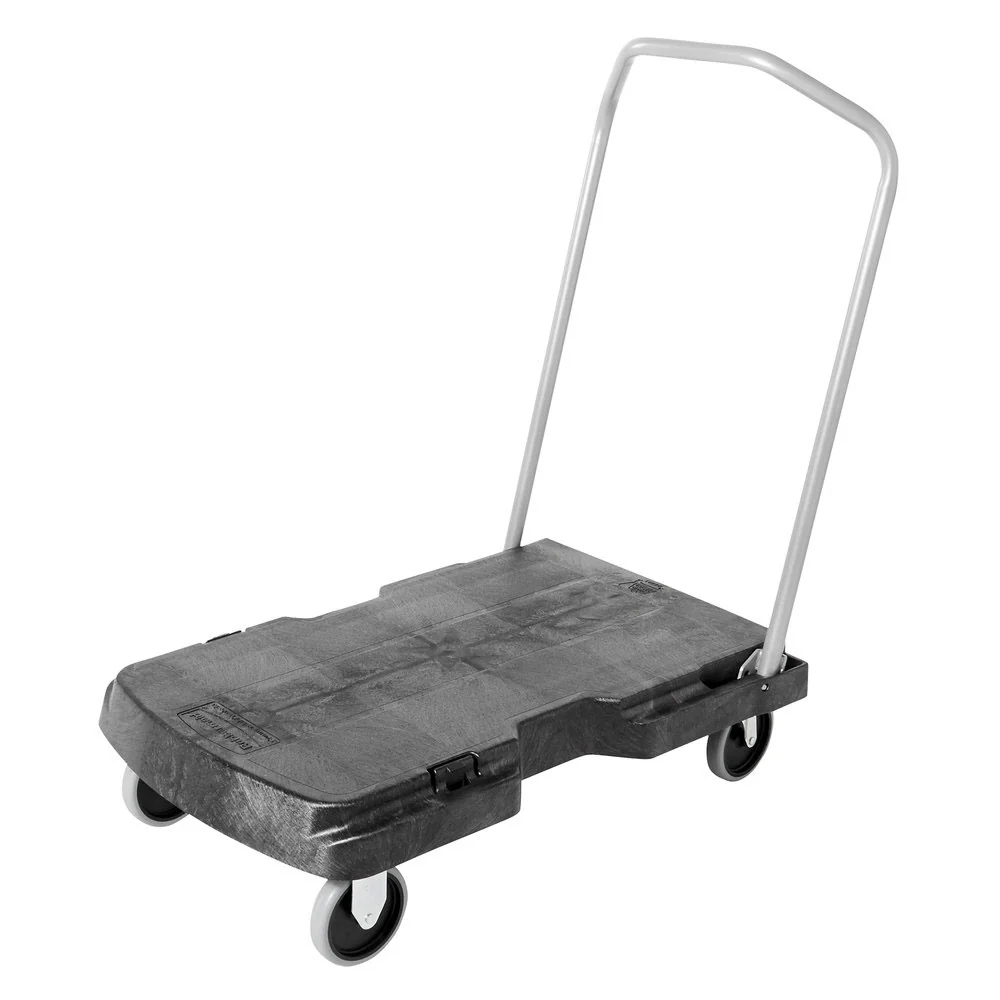 Rubbermaid FG440100BLA Triple® Trolley, Standard Duty with User-Friendly Handle and 5