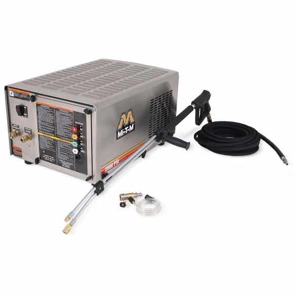 Mi-T-M CW-2004-SME1 CW Premium Series Electric Belt Drive Stationary Cold Water Pressure Washer - Moutools