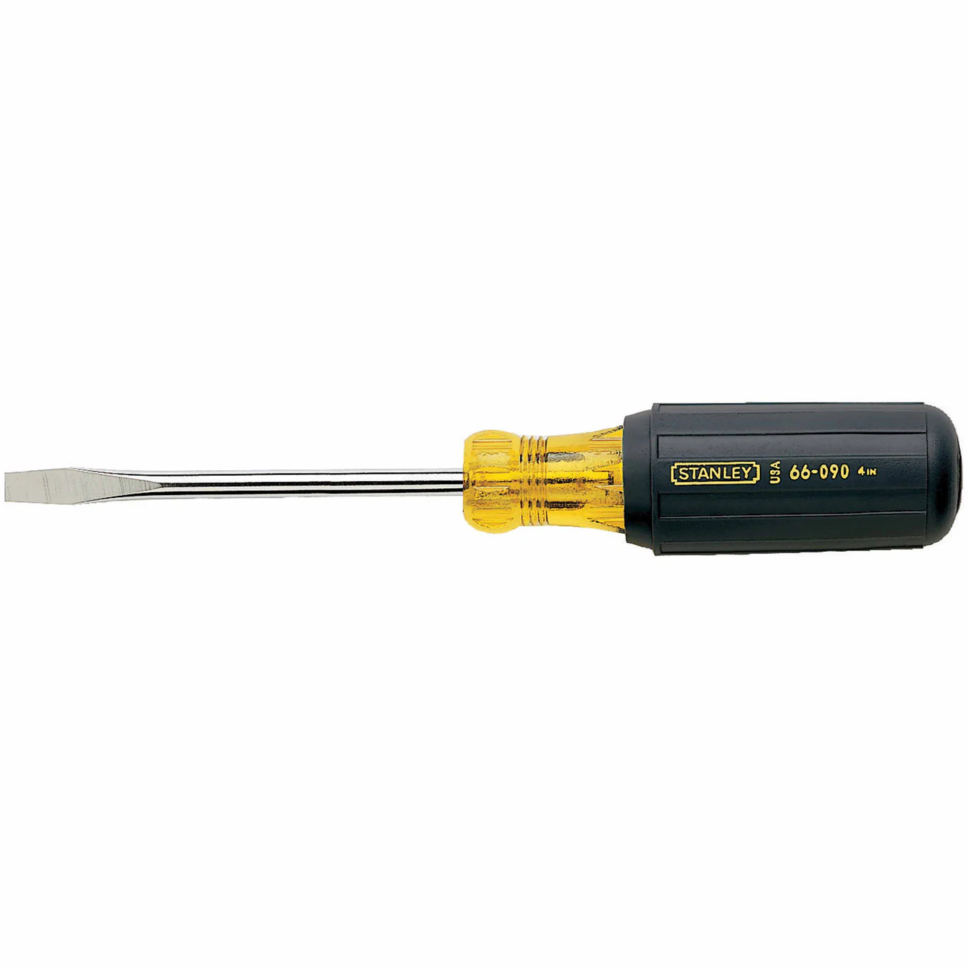 Stanley 66-090 Vinyl Grip Standard Slotted Tip Screwdriver 1/4