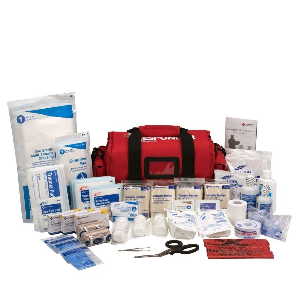 First Aid Only 520-FR First Responder Kit, Large 158 Piece Bag - Moutools