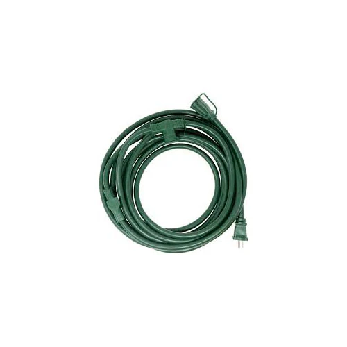 Woods 3030 Yard Master Outdoor 25 Foot Extension Cord with Evenly-Spaced Plugs Ideal for Landsc - Moutools