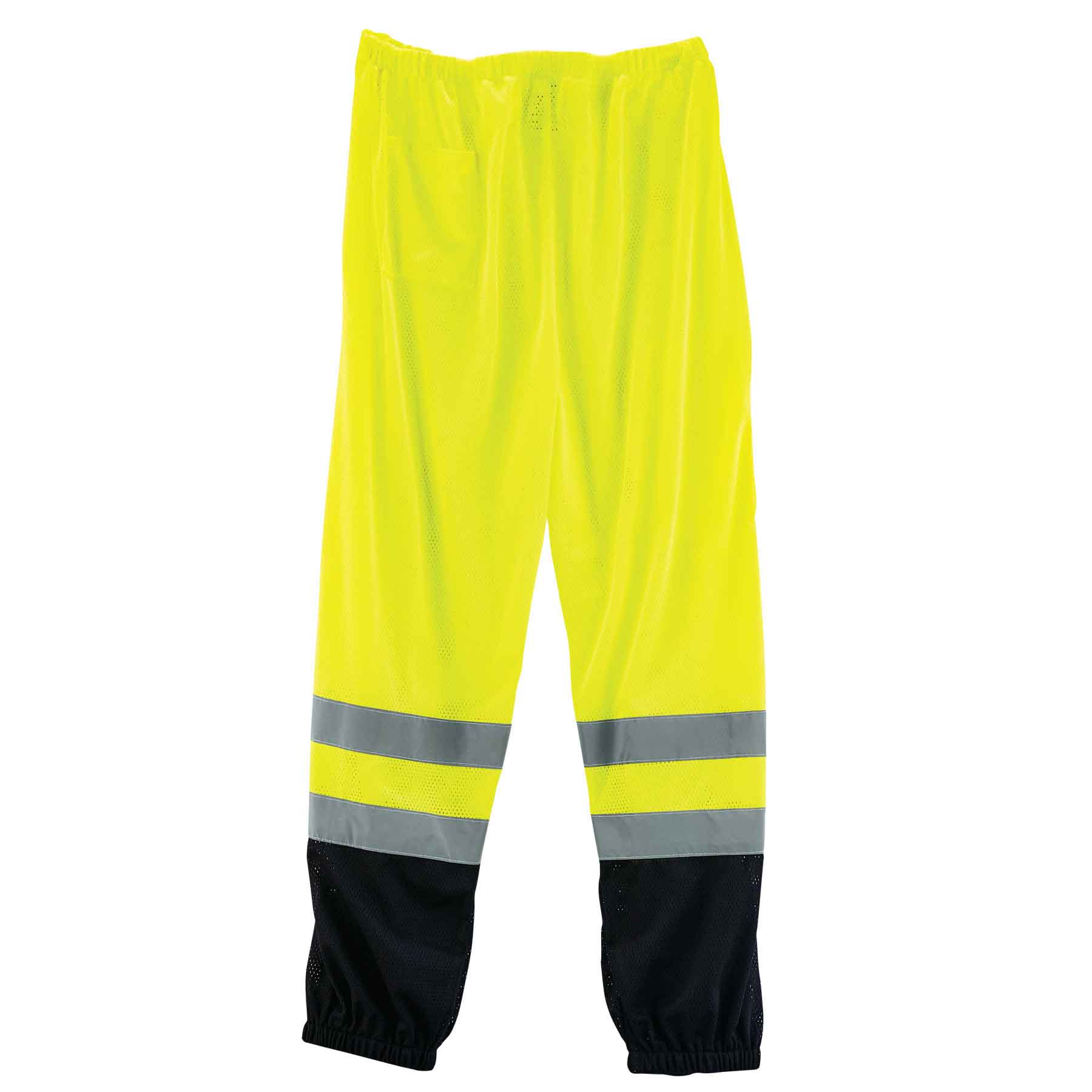 Ergodyne 23959 GloWear 8910BK Supplemental Class E Black Bottom Hi-Vis Pants, 4XL/5XL, HV Lime - Moutools