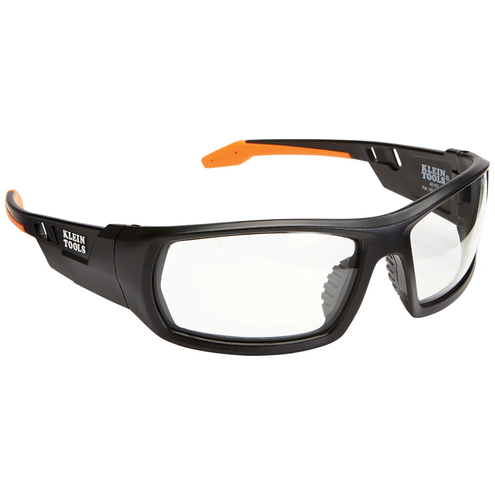 Klein 60163 Professional Safety Glasses, Full Frame, Clear Lens - Moutools