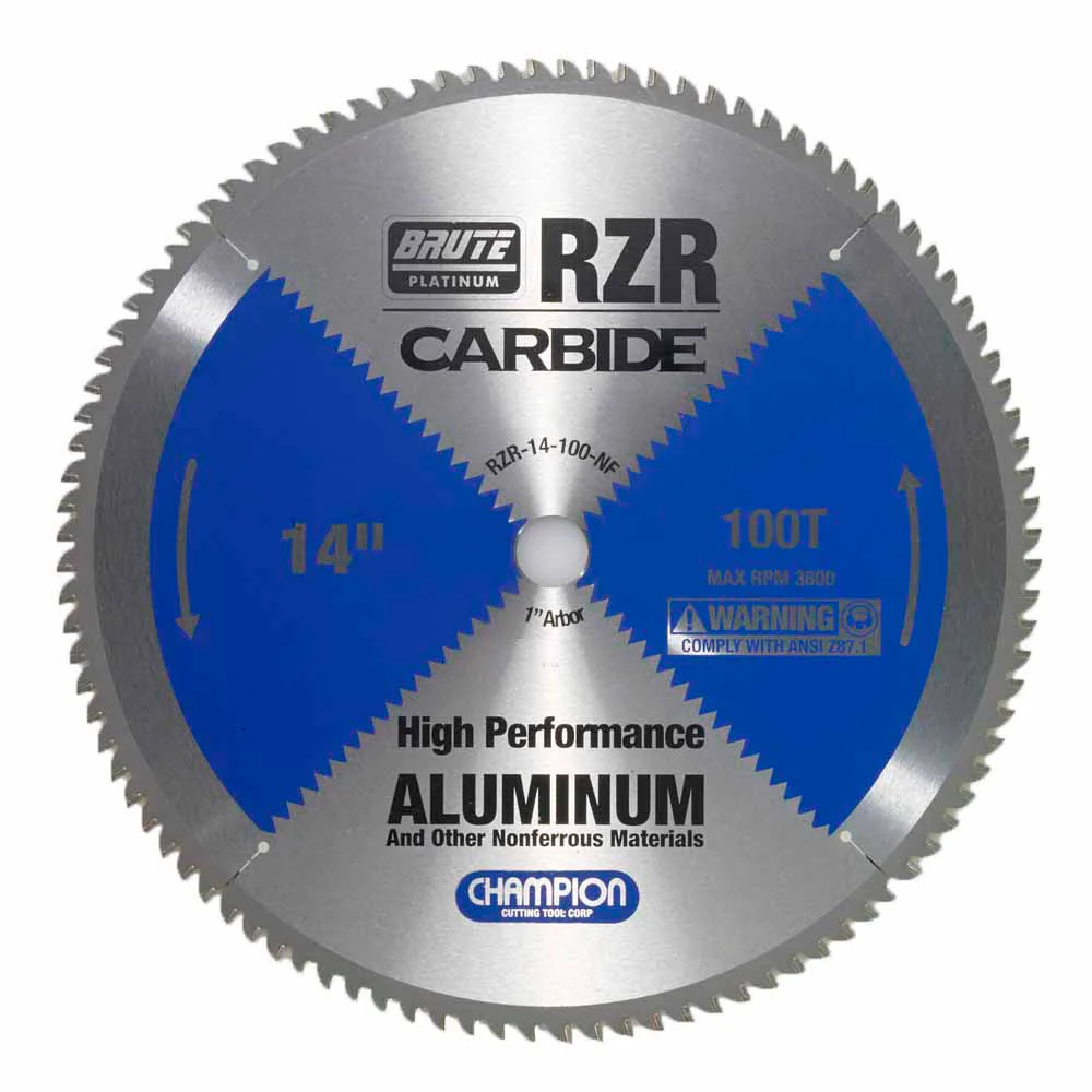 Champion Cutting Tool RZR-14-100-NF Metal Circular Saw Blade - 14