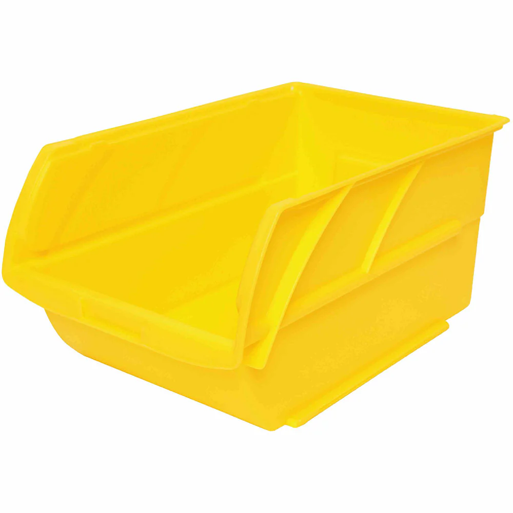 Stanley STST55400 #4 Stackable Polypropylene Storage Bin, Yellow - Moutools