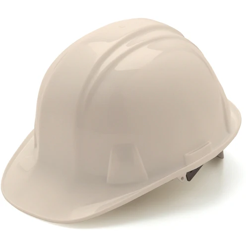 Pyramex HP16010 White Cap Style 6 Point Snap Lock Suspension Hard Hat - Moutools