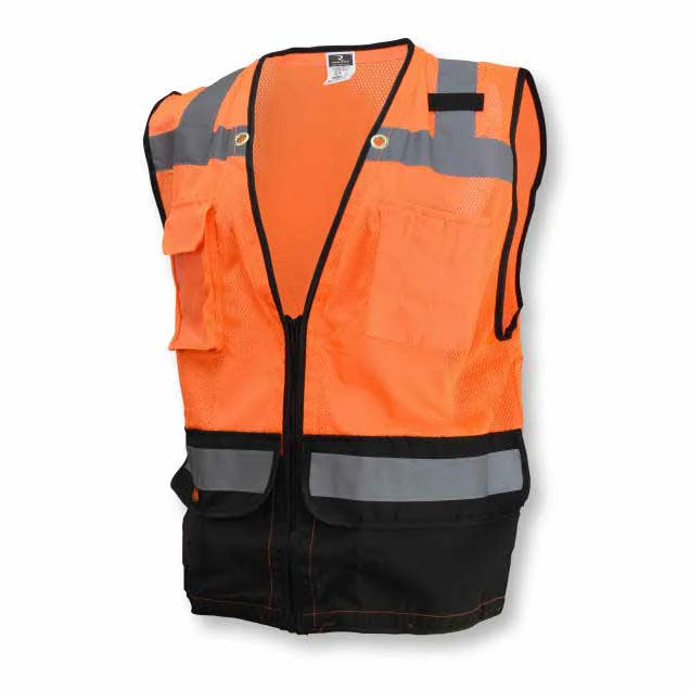 Radians SV59B-2ZOM-S Orange Type R Class 2 Heavy Duty Surveyor Safety Vest - S - Moutools