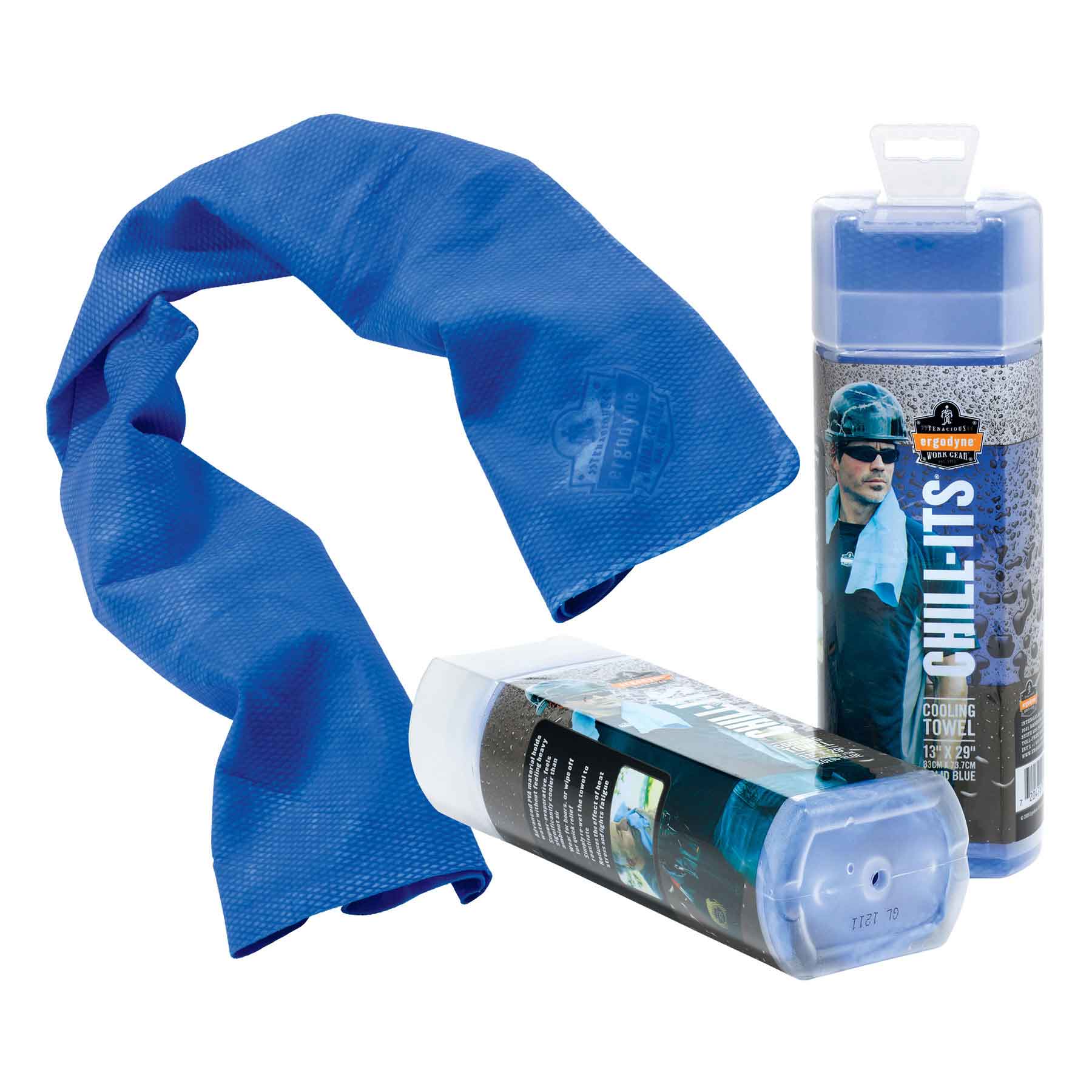 Ergodyne 12420 Chill-Its #6602 Evaporative Cooling Towel, Blue 13