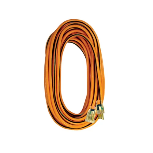 VOLTEC 05-00343 100' 14/3 ug extension cord (3)orange black - Moutools