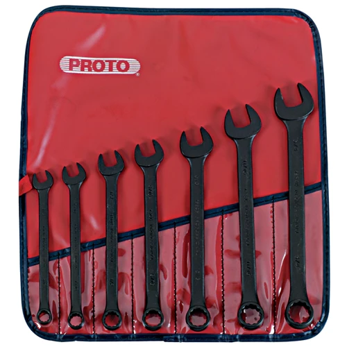 Proto J1200HBASD 7 Pc. ProtoBlack™ Combination ASD Wrench Set - 12 Point - Moutools