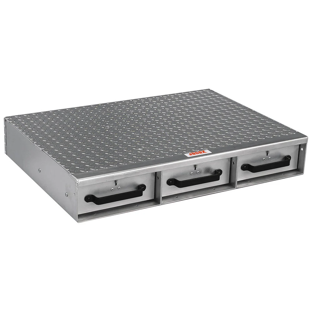 Crescent Jobox 1405980 3 Drawer Short Floor Heavy-Duty Aluminum Drawer Storage - Moutools